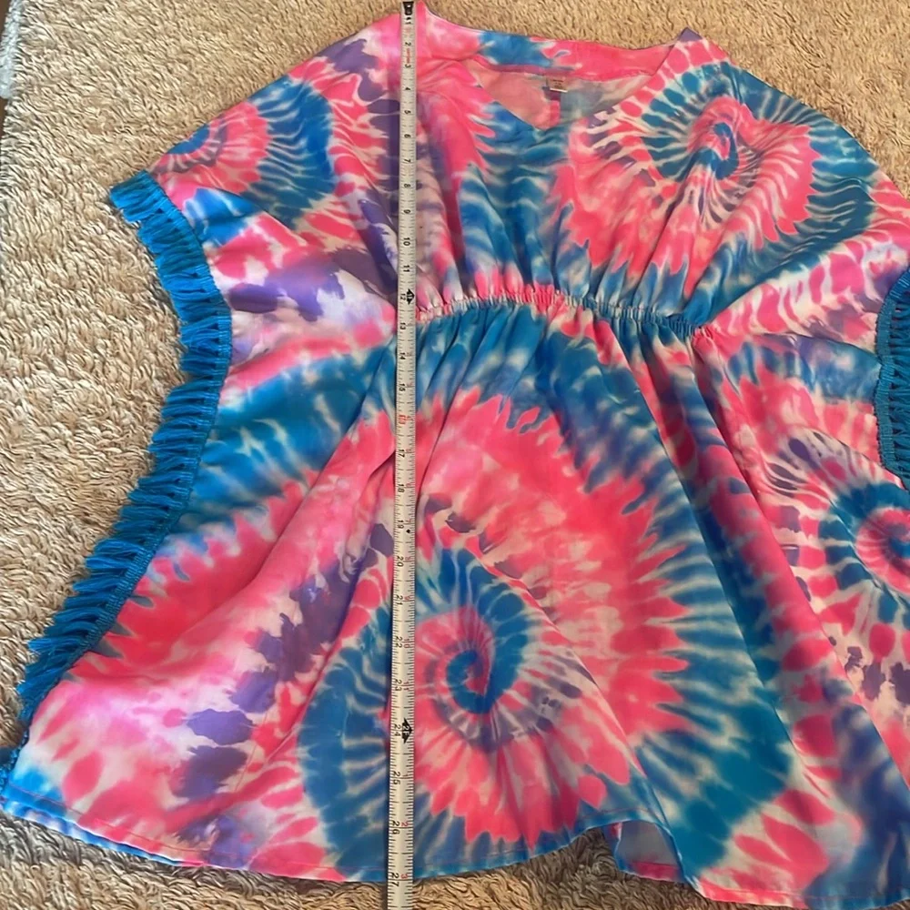 SO Girls Tie Dye Swim suit coverup- size 12 - Picture 6 of 9